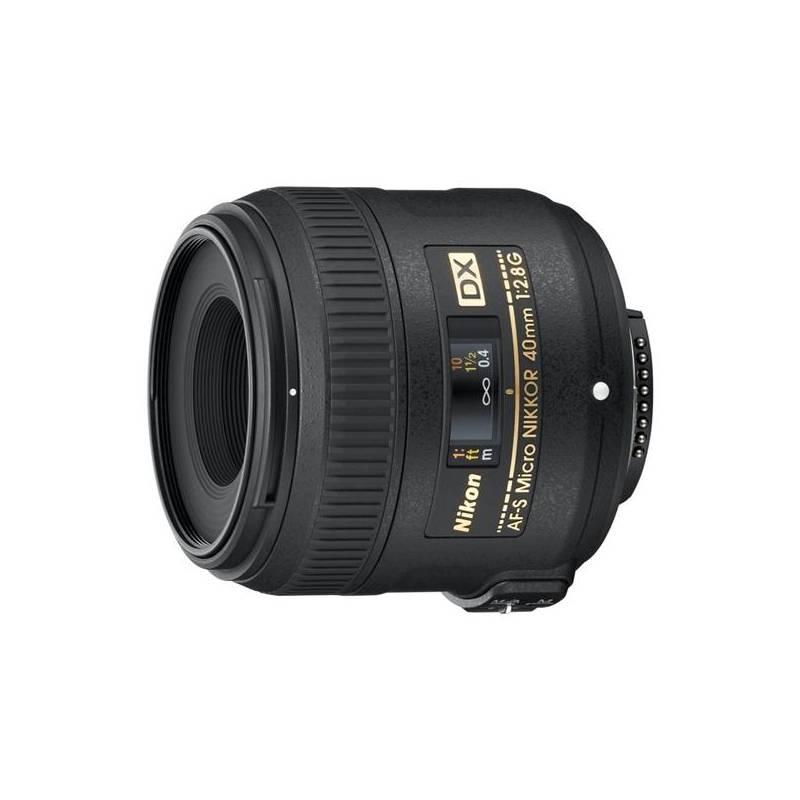 Objektiv Nikon NIKKOR 40MM F2.8G ED AF-S DX MICRO černý, objektiv, nikon, nikkor, 40mm, af-s, micro, černý