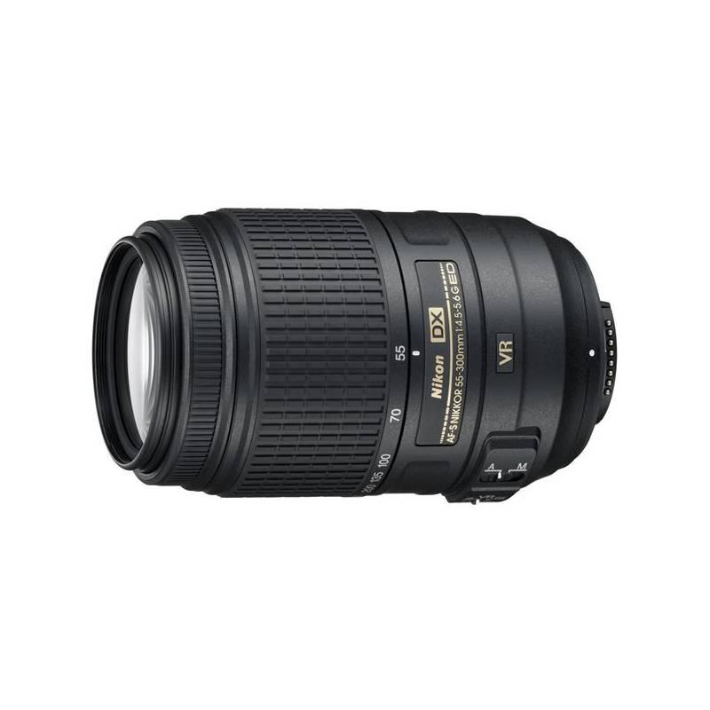Objektiv Nikon NIKKOR 55-300MM F4.5-5.6G AF-S DX VR černý, objektiv, nikon, nikkor, 55-300mm, 5-5, af-s, černý