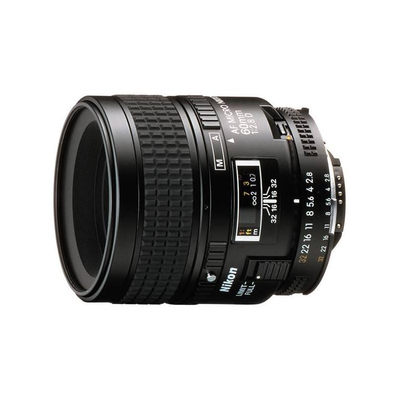 Objektiv Nikon NIKKOR 60MM F2.8 AF MICRO D A černý, objektiv, nikon, nikkor, 60mm, micro, černý