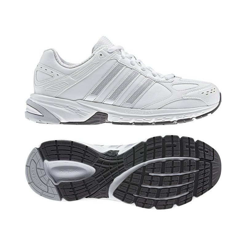 Obuv Adidas Duramo 4 Lea W - vel. 5,5 UK stříbrná/bílá, obuv, adidas, duramo, lea, vel, stříbrná, bílá