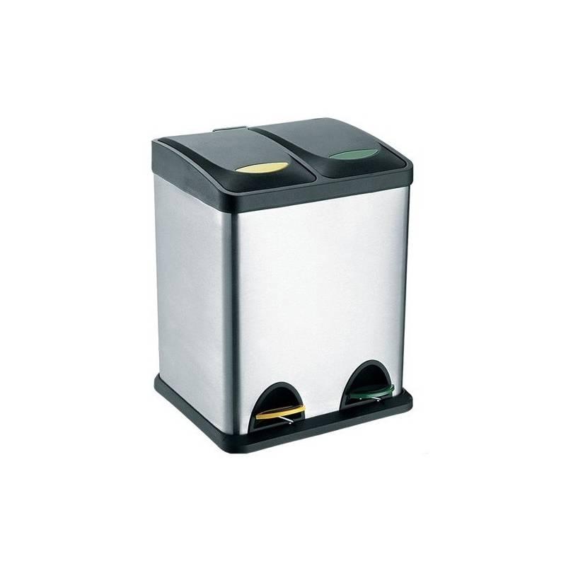 Odpadkový koš TORO 270231, 2x8L černý/stříbrný, odpadkový, koš, toro, 270231, 2x8l, černý, stříbrný