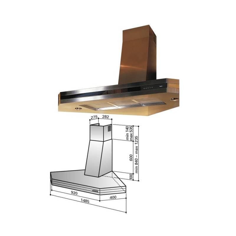 Odsavač par Best KA214LN nerez, odsavač, par, best, ka214ln, nerez