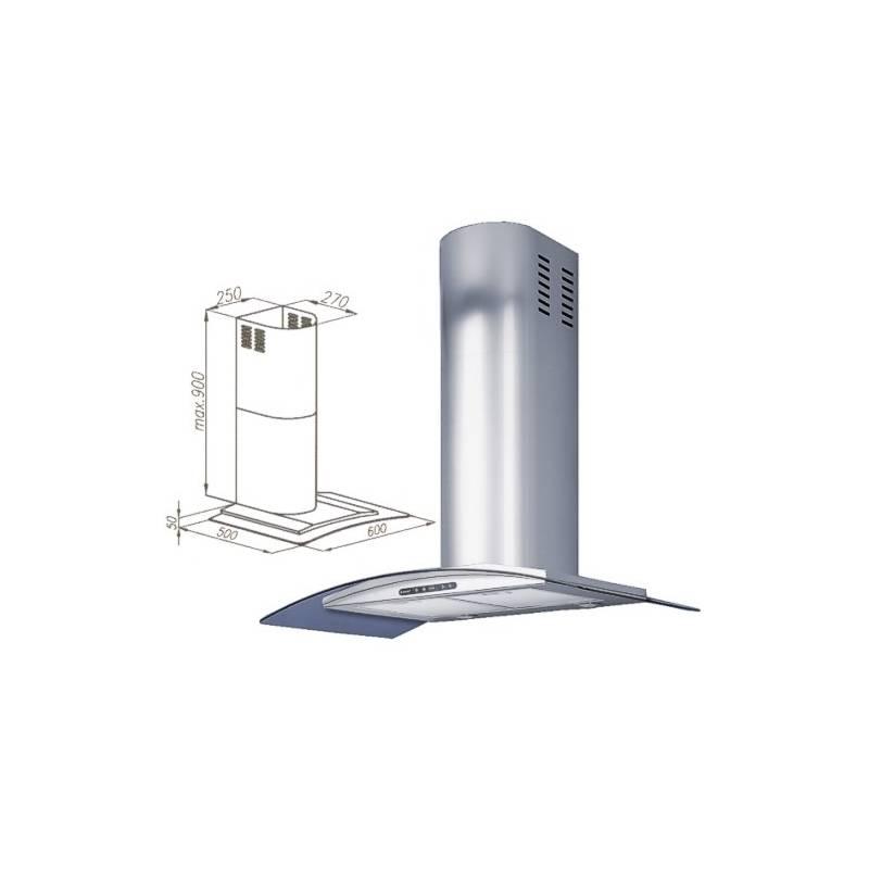 Odsavač par Guzzanti Esa Bis 60 Halogen nerez, odsavač, par, guzzanti, esa, bis, halogen, nerez