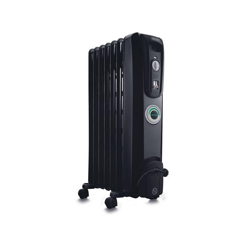 Olejový radiátor DeLonghi KH770715CB černý, olejový, radiátor, delonghi, kh770715cb, černý