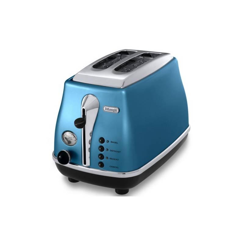 Opékač topinek DeLonghi Icona CTO2003B modrý, opékač, topinek, delonghi, icona, cto2003b, modrý