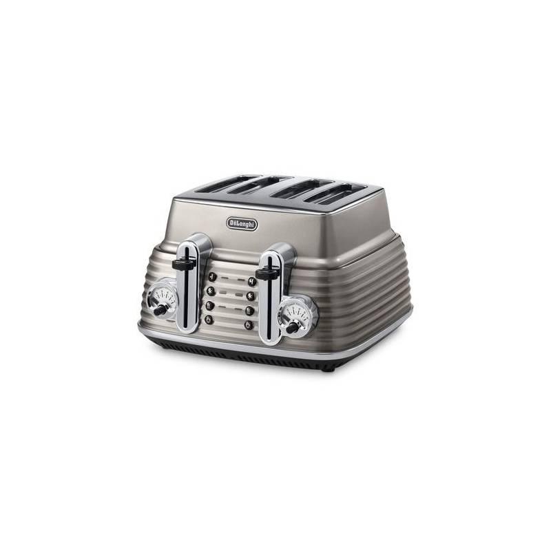 Opékač topinek DeLonghi Scultura CTZ4003BG bronzový, opékač, topinek, delonghi, scultura, ctz4003bg, bronzový
