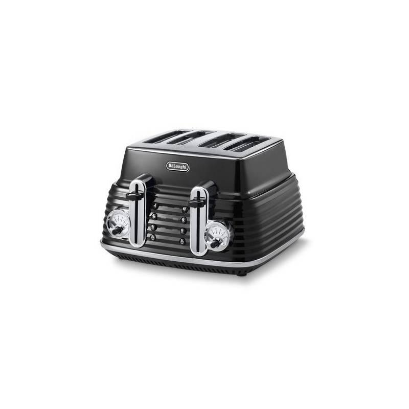 Opékač topinek DeLonghi Scultura CTZ4003BK černý, opékač, topinek, delonghi, scultura, ctz4003bk, černý