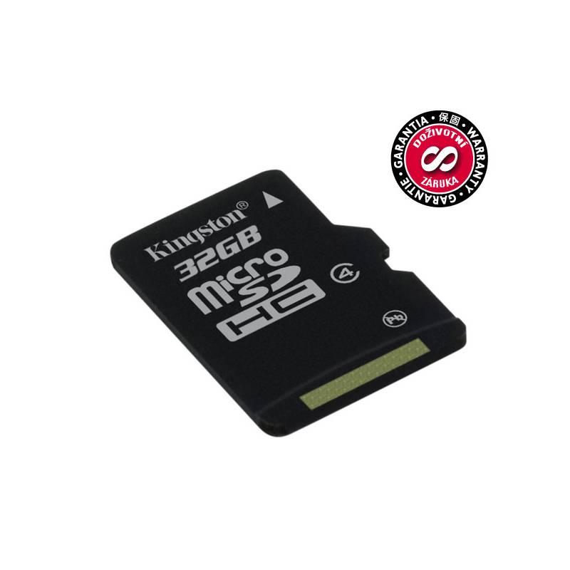 Paměťová karta Kingston MicroSDHC 32GB Class4 (SDC4/32GBSP), paměťová, karta, kingston, microsdhc, 32gb, class4, sdc4, 32gbsp