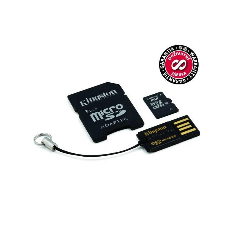 Paměťová karta Kingston Mobility Kit 8GB Class4 (MBLY4G2/8GB), paměťová, karta, kingston, mobility, kit, 8gb, class4, mbly4g2