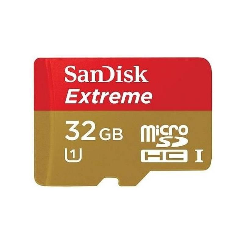 Paměťová karta Sandisk Extreme Mobile 32GB Class10 + adaptér (123865), paměťová, karta, sandisk, extreme, mobile, 32gb, class10, adaptér, 123865