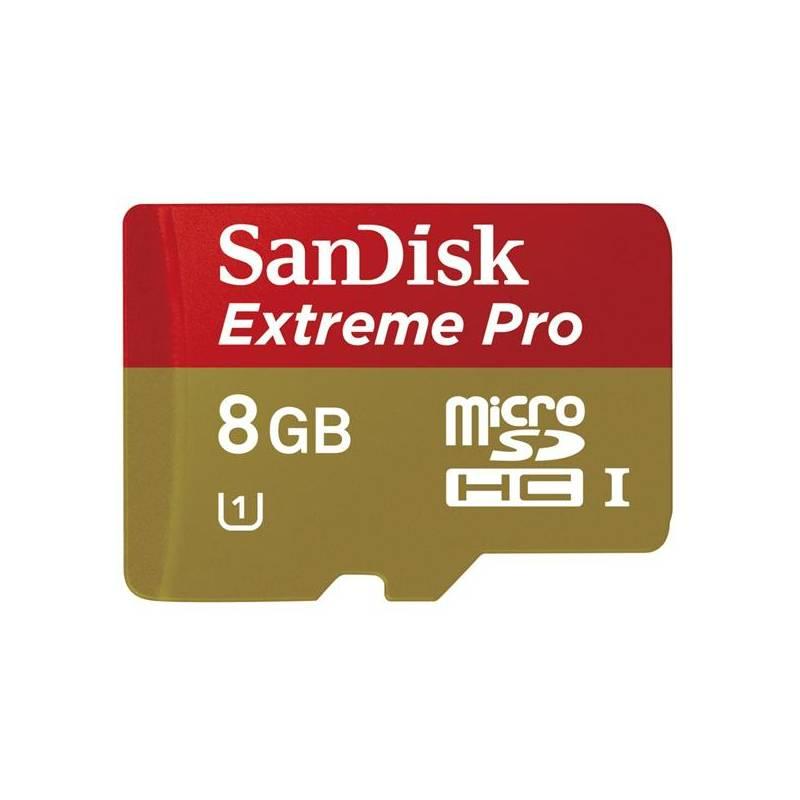 Paměťová karta Sandisk Extreme Pro Micro SDHC 8GB Class 10 (114912), paměťová, karta, sandisk, extreme, pro, micro, sdhc, 8gb, class, 114912