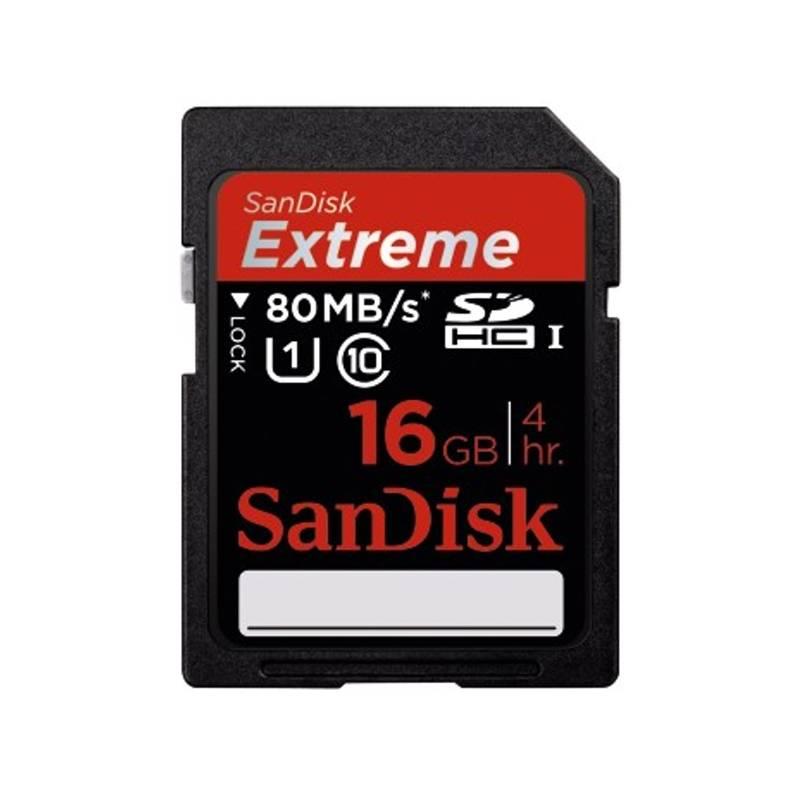 Paměťová karta Sandisk Extreme SDHC 16GB, class 10, UHS 1 (123813), paměťová, karta, sandisk, extreme, sdhc, 16gb, class, uhs, 123813