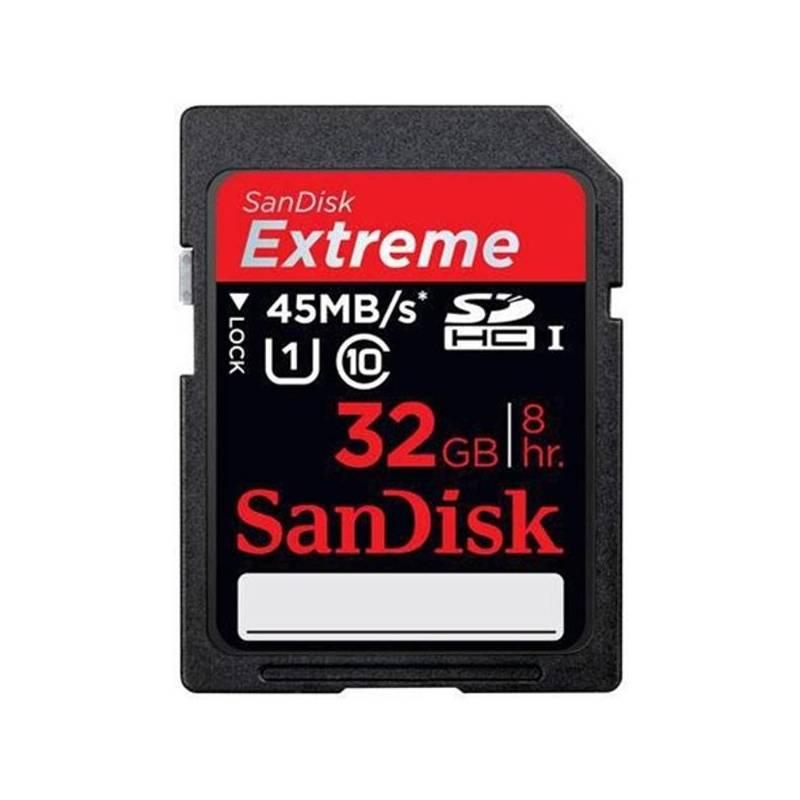 Paměťová karta Sandisk Extreme SDHC 32GB Class 10 (91065) šedá, paměťová, karta, sandisk, extreme, sdhc, 32gb, class, 91065, šedá