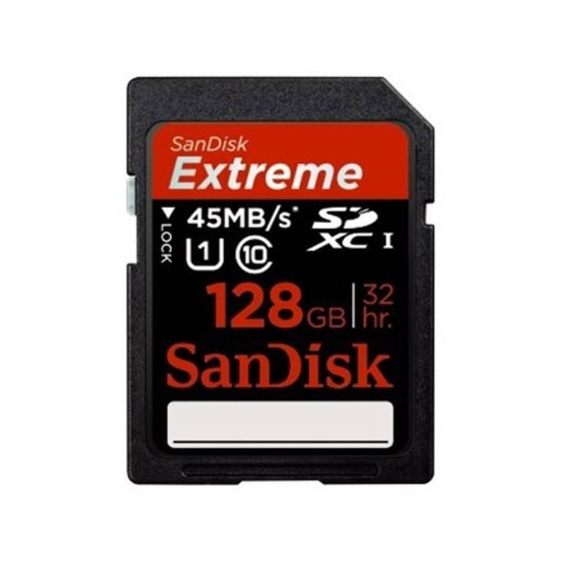 Paměťová karta Sandisk Extreme SDXC 128GB Class 10 (114779) černá, paměťová, karta, sandisk, extreme, sdxc, 128gb, class, 114779, černá