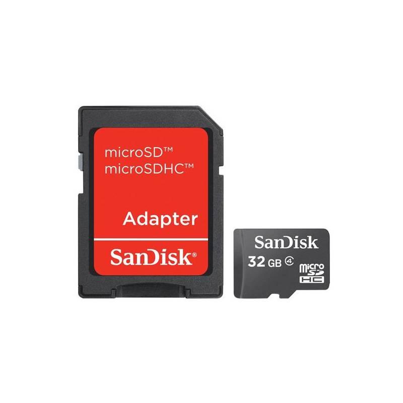 Paměťová karta Sandisk Micro SDHC 32GB Class 4 (SDSDQB-032G-B35) černá, paměťová, karta, sandisk, micro, sdhc, 32gb, class, sdsdqb-032g-b35, černá