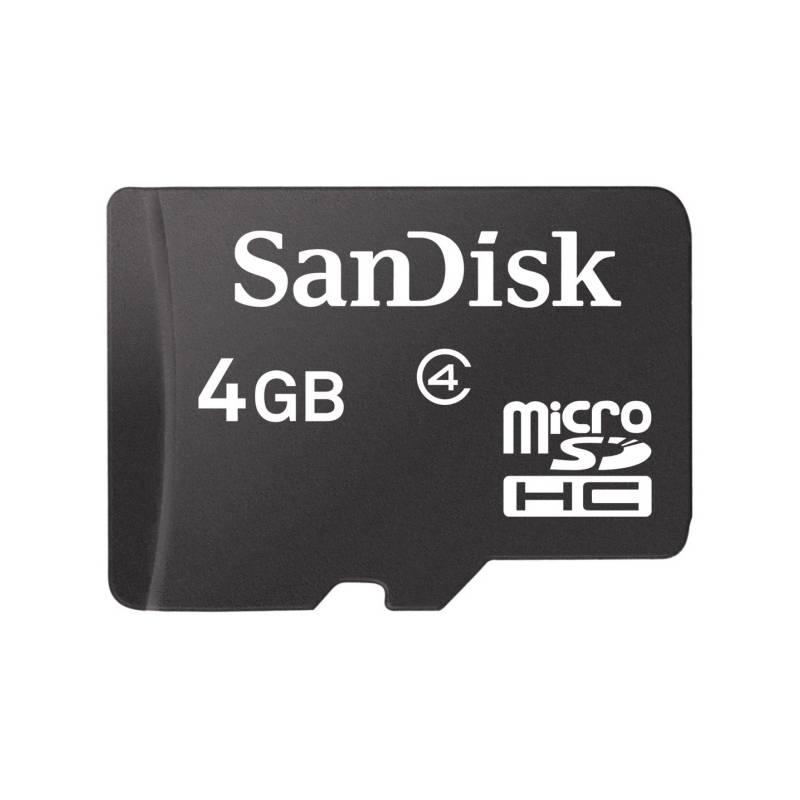 Paměťová karta Sandisk Micro SDHC 4GB Class 4 (90954) černá, paměťová, karta, sandisk, micro, sdhc, 4gb, class, 90954, černá
