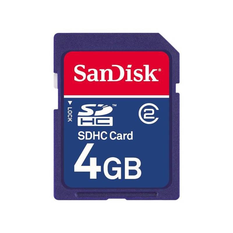 Paměťová karta Sandisk SDHC 4GB Class 2 (SDSDB-004G-B35) modrá, paměťová, karta, sandisk, sdhc, 4gb, class, sdsdb-004g-b35, modrá