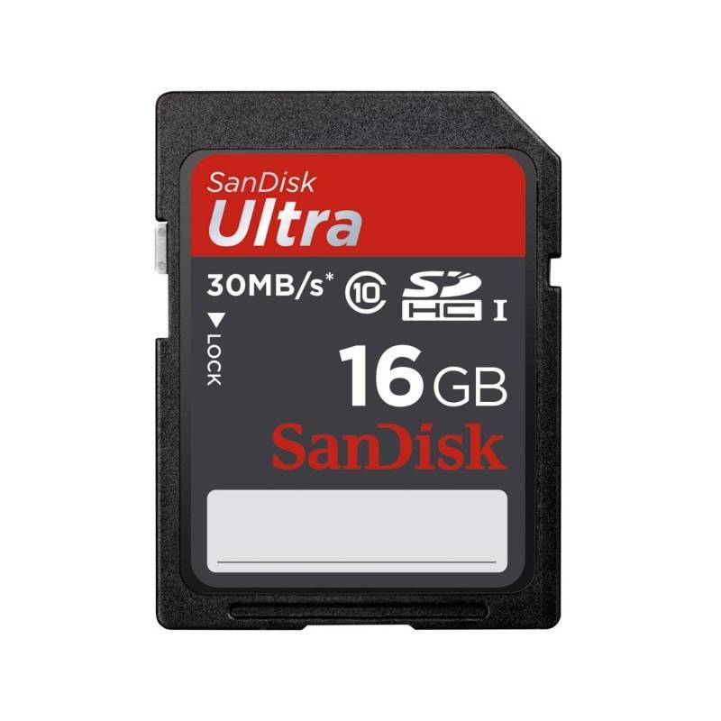 Paměťová karta Sandisk SDHC Ultra 16 GB Class 10 (114805), paměťová, karta, sandisk, sdhc, ultra, class, 114805
