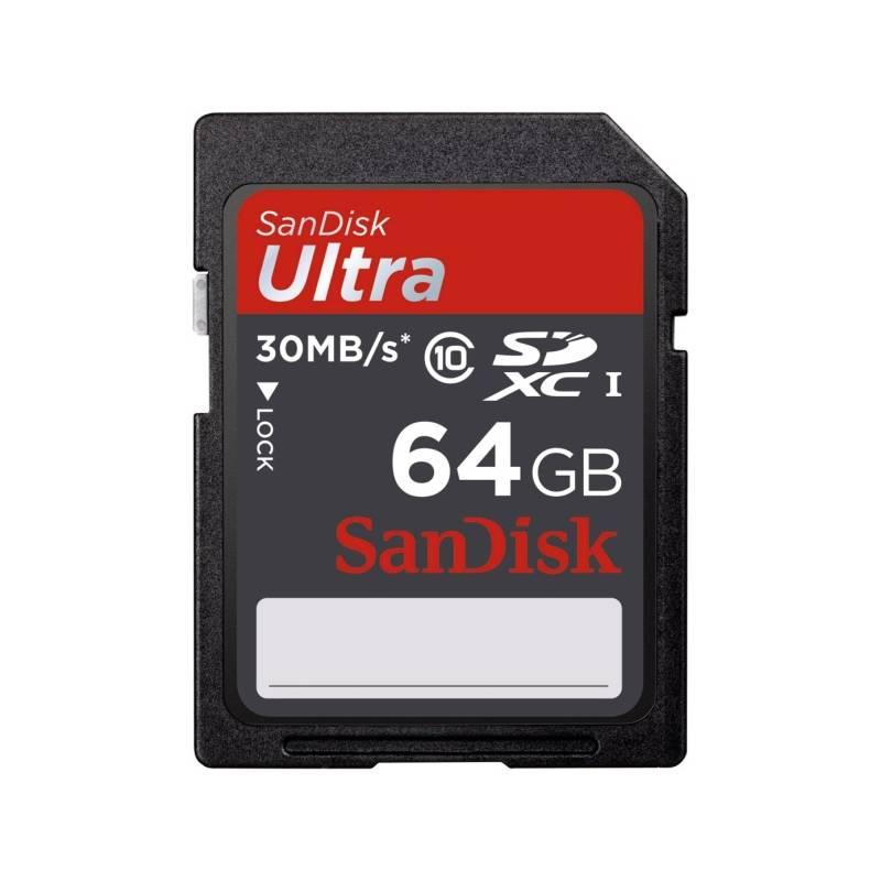 Paměťová karta Sandisk SDXC Ultra 64 GB Class 10 (114807), paměťová, karta, sandisk, sdxc, ultra, class, 114807