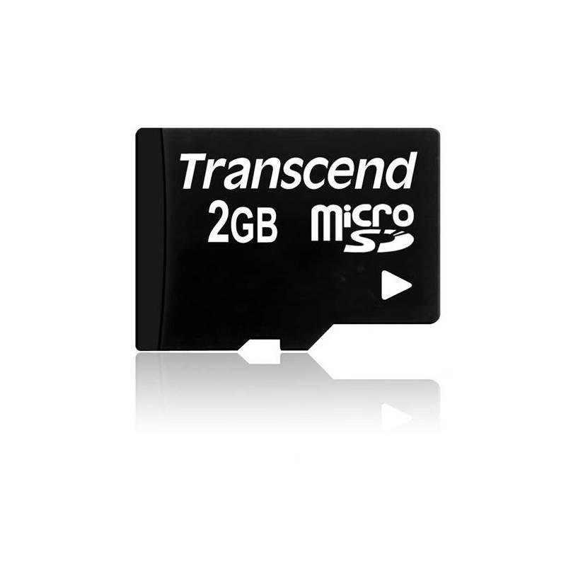 Paměťová karta Transcend Micro SD 2GB (TS2GUSDC) černá, paměťová, karta, transcend, micro, 2gb, ts2gusdc, černá