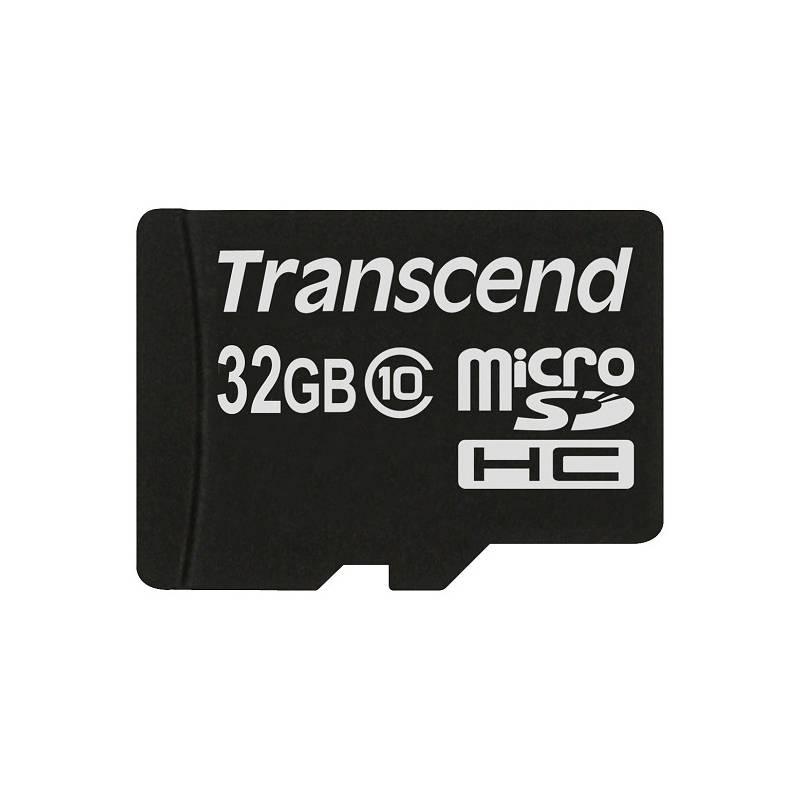 Paměťová karta Transcend MicroSDHC 32GB Class10 + adapter (TS32GUSDHC10), paměťová, karta, transcend, microsdhc, 32gb, class10, adapter, ts32gusdhc10