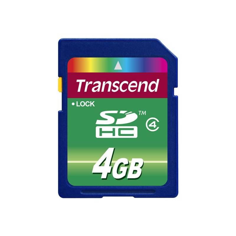 Paměťová karta Transcend SDHC 4GB Class4 (TS4GSDHC4) modrá, paměťová, karta, transcend, sdhc, 4gb, class4, ts4gsdhc4, modrá