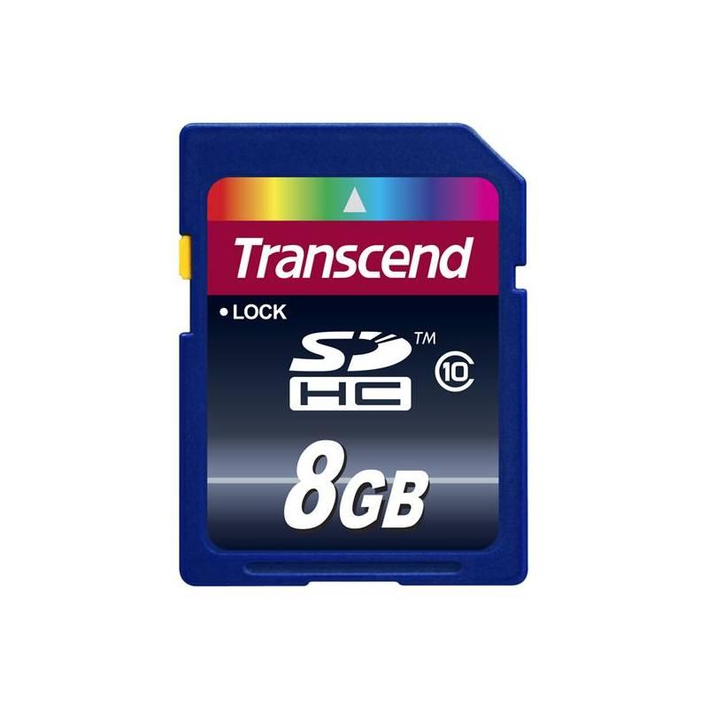 Paměťová karta Transcend SDHC 8GB Class10 (TS8GSDHC10) modrá, paměťová, karta, transcend, sdhc, 8gb, class10, ts8gsdhc10, modrá