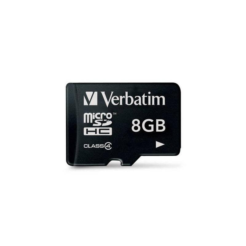 Paměťová karta Verbatim Micro SDHC 8GB Class 4 (44004) černá, paměťová, karta, verbatim, micro, sdhc, 8gb, class, 44004, černá