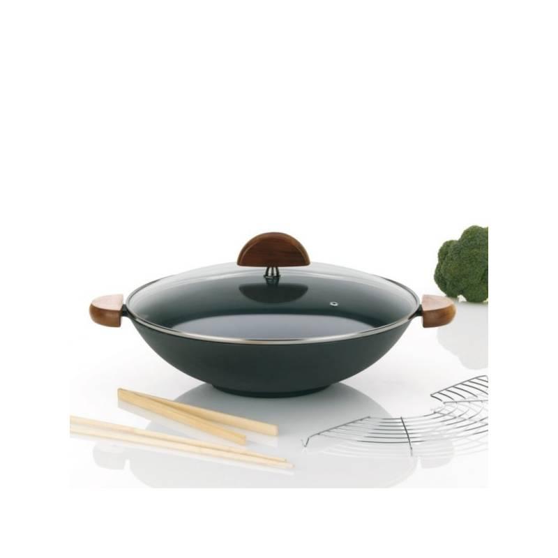 Pánev WOK Kela litinový 36 cm s příslušenstvím - sada 5ks, pánev, wok, kela, litinový, příslušenstvím, sada, 5ks