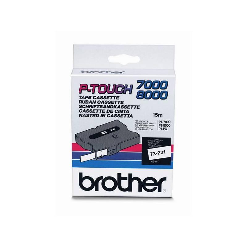 Páska do tiskárny Brother TX231, 12mm (TX231), páska, tiskárny, brother, tx231, 12mm