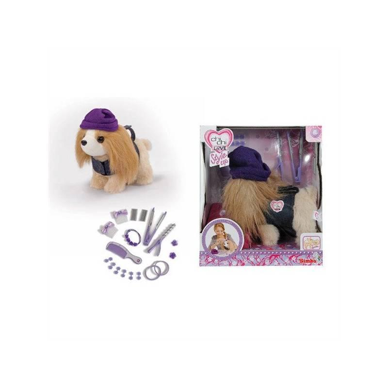 Pejsek ChiChiLove Style up Simba s oblečením a vlasovými doplňky, pejsek, chichilove, style, simba, oblečením, vlasovými, doplňky