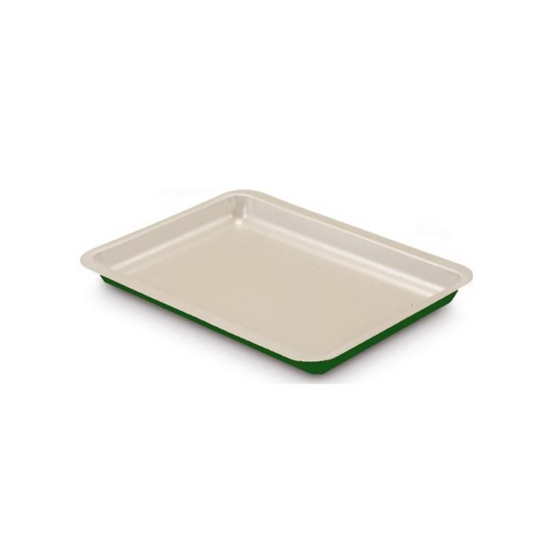 Plech na pečení Guardini 26x37x2,6cm ocel/xylan green, plech, pečení, guardini, 26x37x2, 6cm, ocel, xylan, green