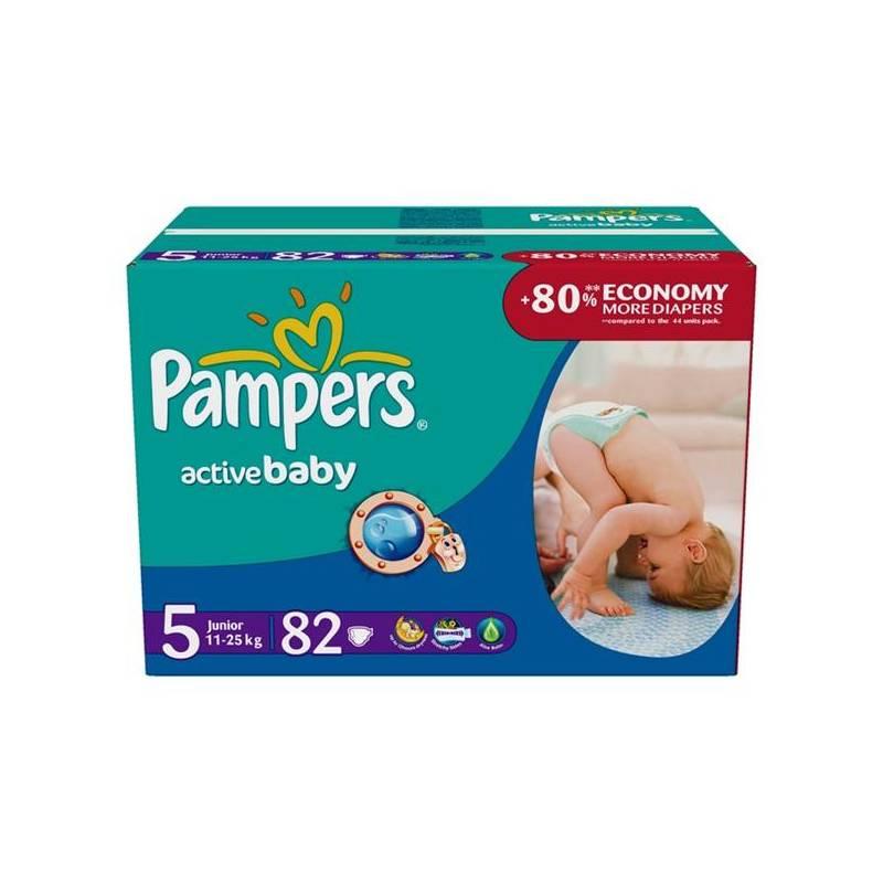 Plenky Pampers Active Baby Active Baby vel. 5, 82 ks, plenky, pampers, active, baby, vel