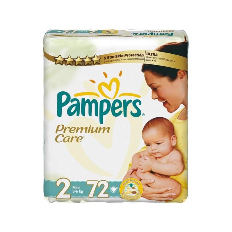 Plenky Pampers Premium Care Premium Care Mini, vel. 2, 72 ks, plenky, pampers, premium, care, mini, vel