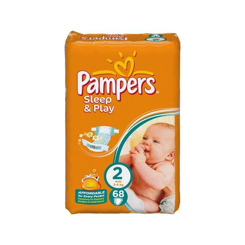 Plenky Pampers Sleep&Play Sleep & play, 2 mini, 68 ks, plenky, pampers, sleep, play, play, mini