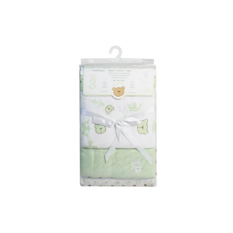 Plenky Piccolo Bambino flanelové - 3 ks zelená, plenky, piccolo, bambino, flanelové, zelená