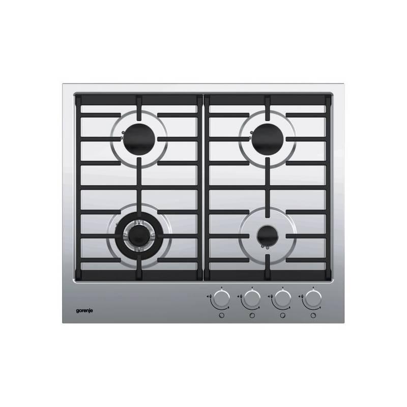 Plynová varná deska Gorenje GW 641 UX nerez, plynová, varná, deska, gorenje, 641, nerez
