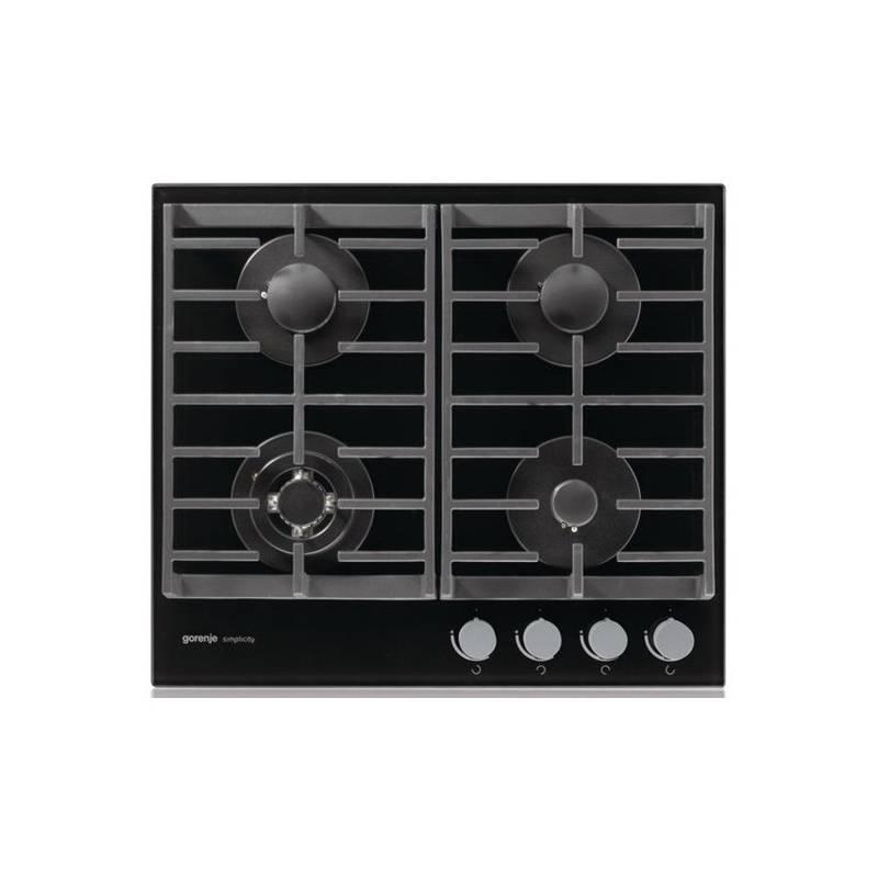Plynová varná deska Gorenje Simplicity 2 GT 6 SY2B černá, plynová, varná, deska, gorenje, simplicity, sy2b, černá