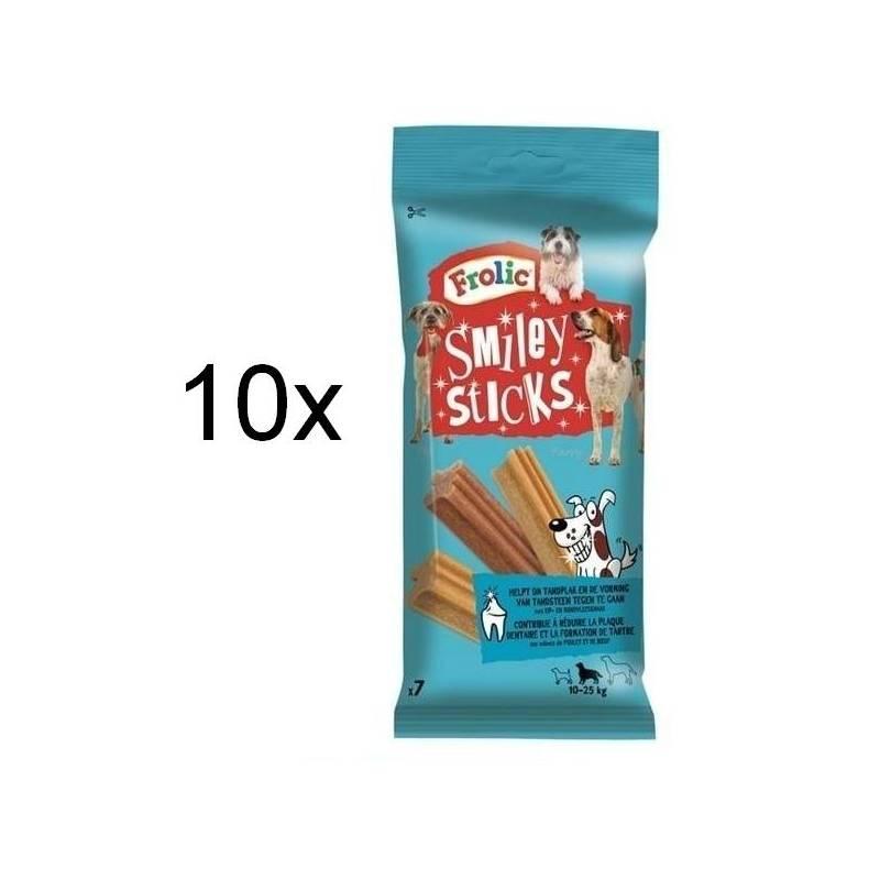 Pochoutky Frolic Smiley Sticks 10 x 175g, pochoutky, frolic, smiley, sticks, 175g