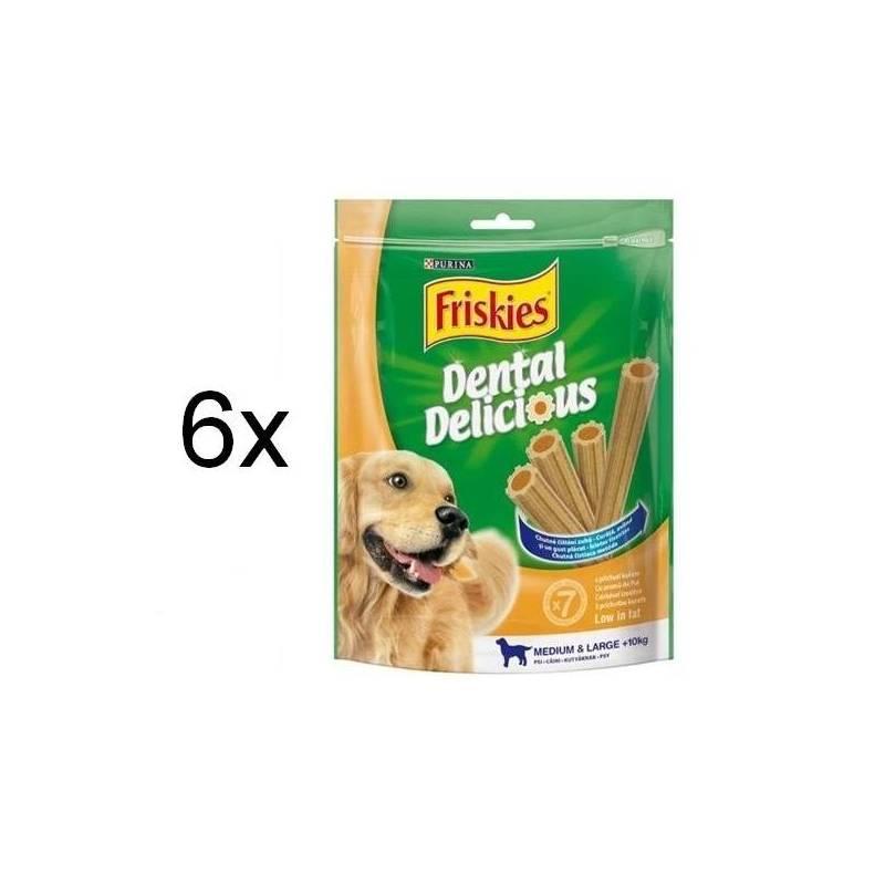 Pochoutky Purina Friskies dental delicious 6 x 200g M, pochoutky, purina, friskies, dental, delicious, 200g