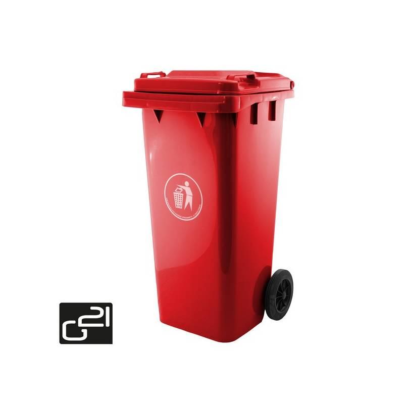 Popelnice G21 GA-120 červená červená, popelnice, g21, ga-120, červená