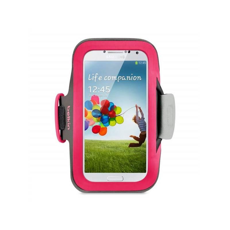 Pouzdro na mobil Belkin ArmBand pro Galaxy S4 (F8M558BTC01) růžové, pouzdro, mobil, belkin, armband, pro, galaxy, f8m558btc01, růžové