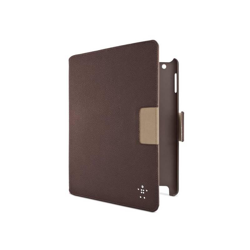 Pouzdro na tablet Belkin Verve Plus pro Apple iPad 3 (F8N759cwC01) hnědé, pouzdro, tablet, belkin, verve, plus, pro, apple, ipad, f8n759cwc01, hnědé