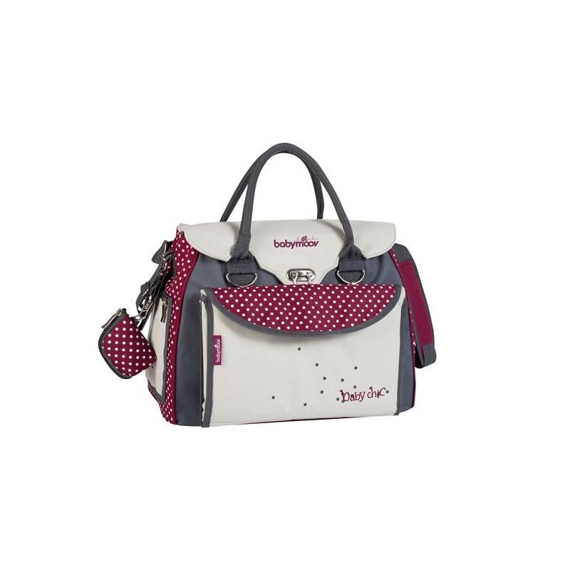 Přebalovací taška Babymoov Baby Style šedá/vínová, přebalovací, taška, babymoov, baby, style, šedá, vínová