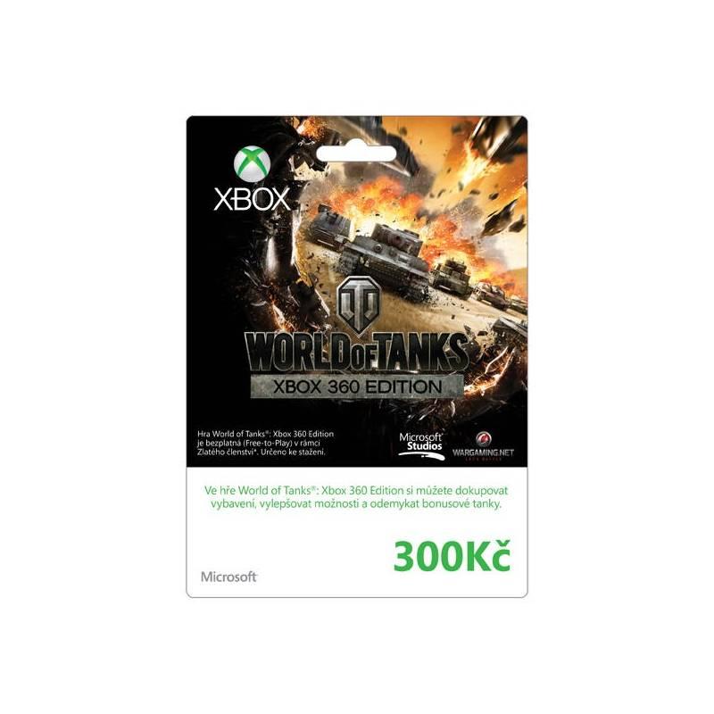 Předplacená karta Microsoft Xbox LIVE Czech Czech Republic 300 CZK World  of tanks (K4W-01236), předplacená, karta, microsoft, xbox, live, czech, republic, 300, czk, world