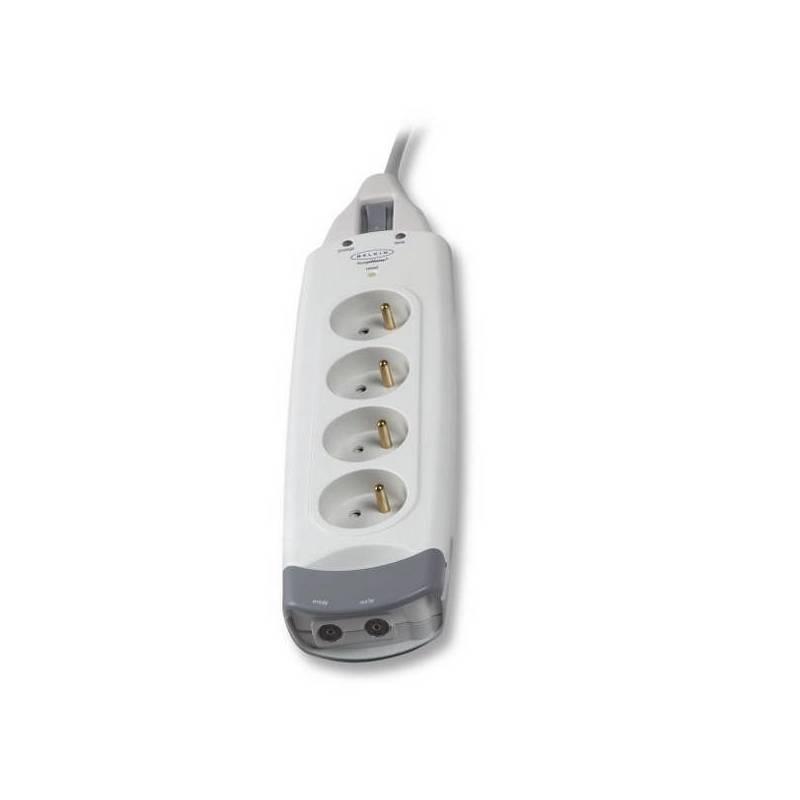 Přepěťová ochrana Belkin SurgeMaster Home H402 4 zásuvky 2m (F9H402fr2M), přepěťová, ochrana, belkin, surgemaster, home, h402, zásuvky, f9h402fr2m