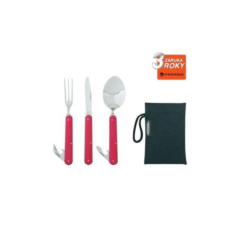 Příborový set nerez s možností zavěšení na pásek Ferrino CLIP CUTLERY, příborový, set, nerez, možností, zavěšení, pásek, ferrino, clip