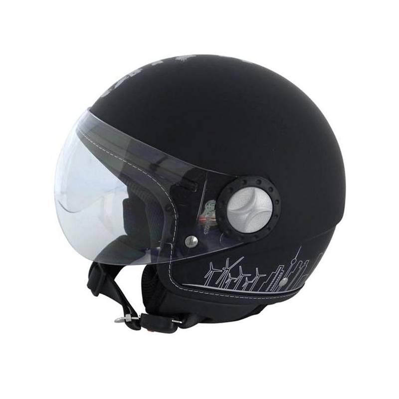 Přilba Carpoint pro motocykly Jet City Hunter černá - velikost XL (rozbalené zboží 8213030899), přilba, carpoint, pro, motocykly, jet, city, hunter, černá, velikost, rozbalené