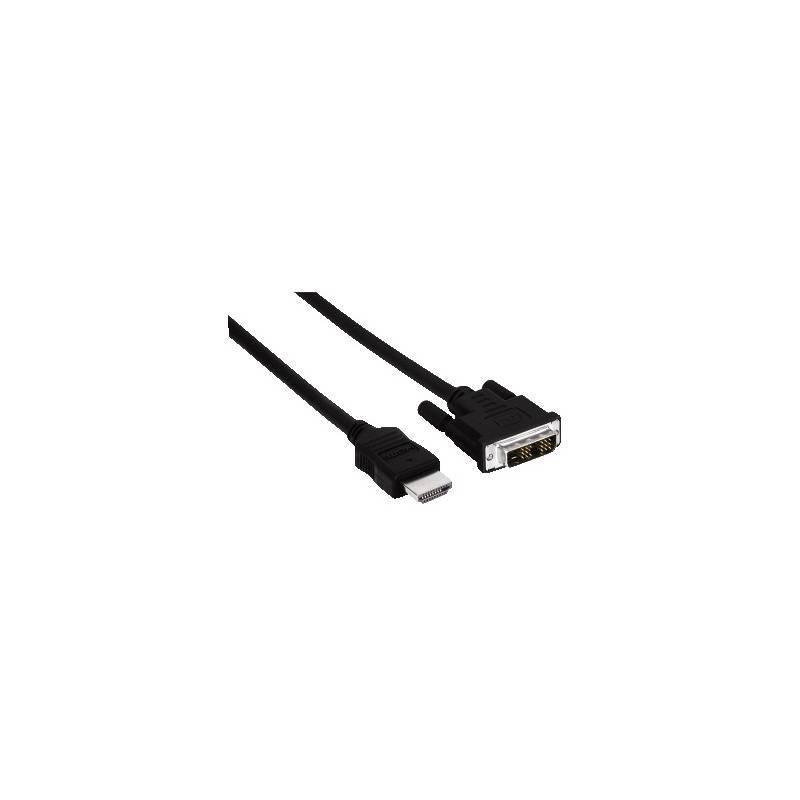 Propojovací kabel Hama HDMI - DVI-D, 1,5 m (56443) černý, propojovací, kabel, hama, hdmi, dvi-d, 56443, černý