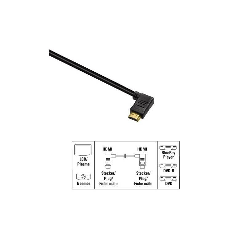Propojovací kabel Hama HDMI - HDMI, 3 m (43513) černý, propojovací, kabel, hama, hdmi, 43513, černý